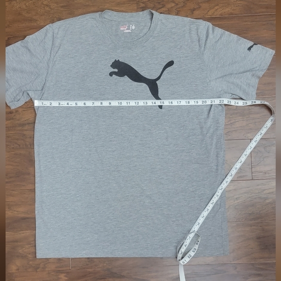 Puma Men's Grey Size Large T-Shirt - Picture 6 of 6